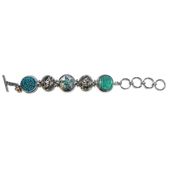 GingerSnaps Beach Theme Bracelet NWOT - Picture 1 of 1